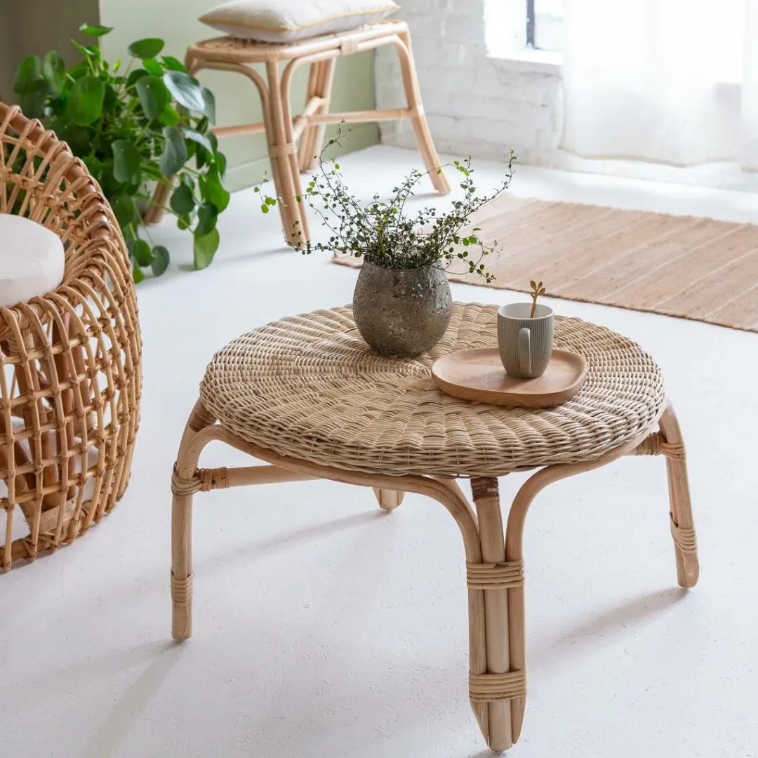 Table Basse<Made in Meubles Table basse en rotin ronde Nohan