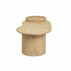 Table Basse<Made in Meubles Table basse en vague en bois de manguier Silas