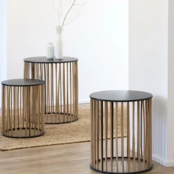 Table Basse|Table Gigogne<Made in Meubles Table basse gigogne en bois de sapin Nicole