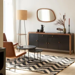 Table Basse|Table Gigogne<Made in Meubles Table basse gigogne en marbre noir Joe