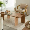 Table Basse<Made in Meubles Table basse rectangle en bois d'acacia Zola