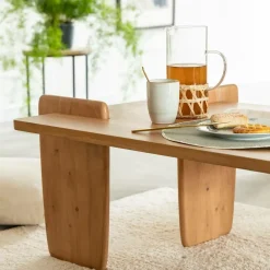 Table Basse<Made in Meubles Table basse rectangle en bois d'acacia Zola