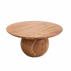 Table Basse<Made in Meubles Table basse ronde en bois d'acacia Charlou