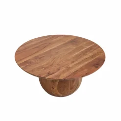 Table Basse<Made in Meubles Table basse ronde en bois d'acacia Charlou