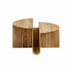 Table Basse<Made in Meubles Table basse ronde en bois d'acacia Astare