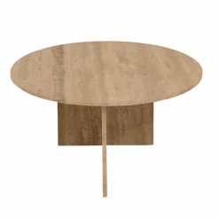 Table Basse<Made in Meubles Table basse ronde en marbre Grâce