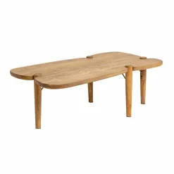 Table Basse<Made in Meubles Table basse vague en bois de manguier Zola