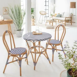 Table À Manger<Made in Meubles Table de bistrot en rotin Elynne