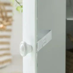 Chevet<Made in Meubles Table de chevet bidon en métal blanc Meryl