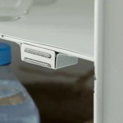 Chevet<Made in Meubles Table de chevet bidon en métal blanc Meryl