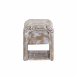 Chevet<Made in Meubles Table de chevet blanchie en bois de manguier Gilda