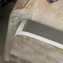 Chevet<Made in Meubles Table de chevet blanchie en bois de manguier Gilda