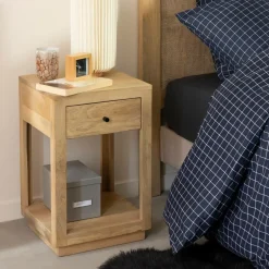 Chevet<Made in Meubles Table de chevet en bois de manguier Amara