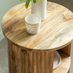 Chevet<Made in Meubles Table de chevet en bois de manguier Maëva