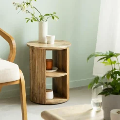 Chevet<Made in Meubles Table de chevet en bois de manguier Maëva