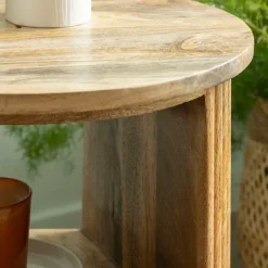 Chevet<Made in Meubles Table de chevet en bois de manguier Maëva