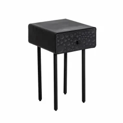 Chevet<Made in Meubles Table de chevet en bois de manguier et métal Liv