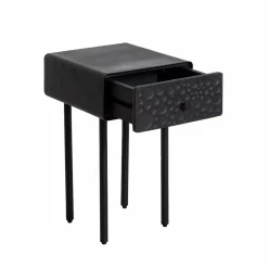 Chevet<Made in Meubles Table de chevet en bois de manguier et métal Liv