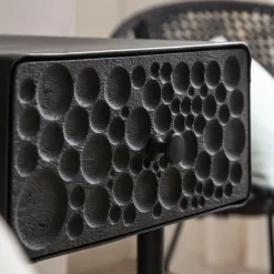 Chevet<Made in Meubles Table de chevet en bois de manguier et métal Liv