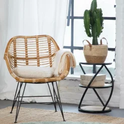 Chevet<Made in Meubles Table de chevet en bois de manguier Mykonos