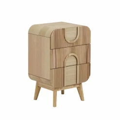 Chevet<Made in Meubles Table de chevet en bois de paulownia Nilo