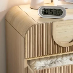 Chevet<Made in Meubles Table de chevet en bois de paulownia Nilo