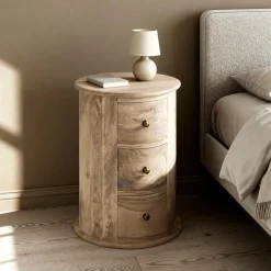 Chevet<Made in Meubles Table de chevet en bois de manguier Maëva