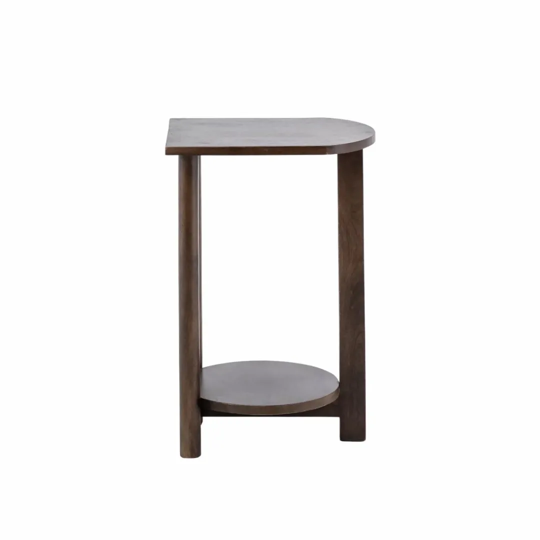 Chevet<Made in Meubles Table de chevet ovale en bois de manguier Sharon