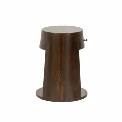 Chevet<Made in Meubles Table de chevet ronde en bois de manguier Isao