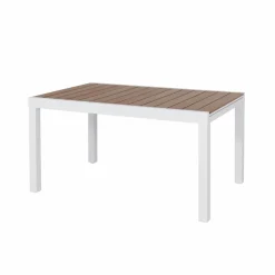 Table De Jardin<Made in Meubles Table de jardin blanche en aluminium Ayden