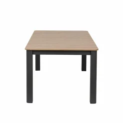 Table De Jardin<Made in Meubles Table de jardin en aluminium gris et effet bois Ayden