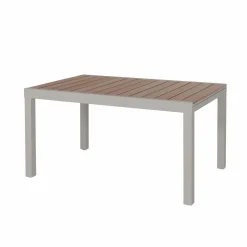 Table De Jardin<Made in Meubles Table de jardin taupe en aluminium Ayden