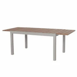 Table De Jardin<Made in Meubles Table de jardin taupe en aluminium Ayden