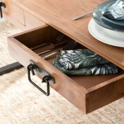 Table À Manger<Made in Meubles Table à manger avec allonges en bois d'acacia Havana