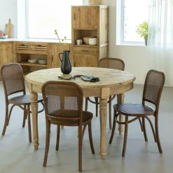 Table À Manger<Made in Meubles Table à manger avec allonges en bois recyclé Garance