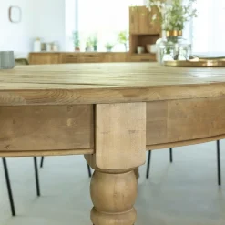 Table À Manger<Made in Meubles Table à manger avec allonges en bois recyclé Garance