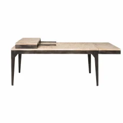 Table À Manger<Made in Meubles Table à manger avec allonges en bois de manguier et métal Locker