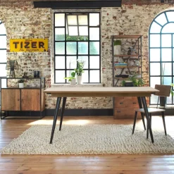 Table À Manger<Made in Meubles Table à manger avec allonges en bois de manguier Pia