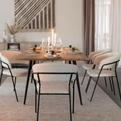 Table À Manger<Made in Meubles Table à manger avec allonges en bois de manguier Pia