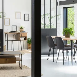 Table À Manger<Made in Meubles Table à manger en bois d'acacia pieds compas Tree