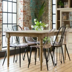 Table À Manger<Made in Meubles Table à manger en bois de manguier Louis