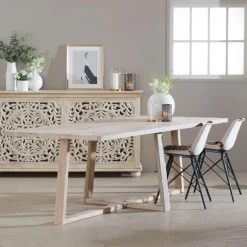 Table À Manger<Made in Meubles Table à manger en bois de manguier Rhodes