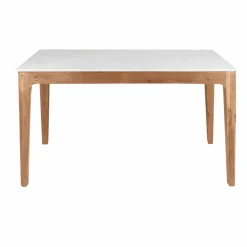 Table À Manger<Made in Meubles Table à manger en bois de manguier et marbre Arthuro