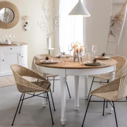 Table À Manger<Made in Meubles Table à manger en bois recyclé avec allonges Garance