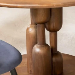 Table À Manger<Made in Meubles Table à manger ronde en bois de manguier Zola