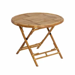 Table À Manger<Made in Meubles Table ronde en bambou 4 places Soline