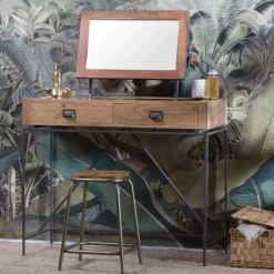 Tabouret<Made in Meubles Tabouret écolier métal et bois petit modèle Marcus