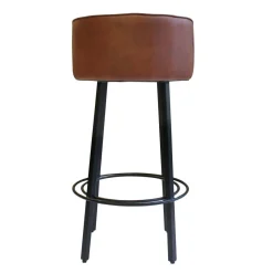Tabouret De Bar<Made in Meubles Tabouret de bar en cuir et métal Tiago