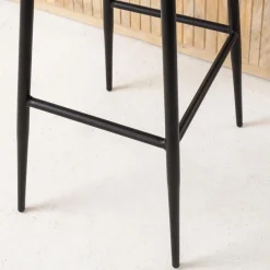 Tabouret De Bar<Made in Meubles Tabouret de bar en cuir marron Carl