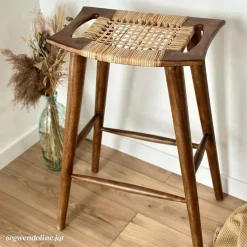 Tabouret De Bar<Made in Meubles Tabouret de bar en manguier Suzanna